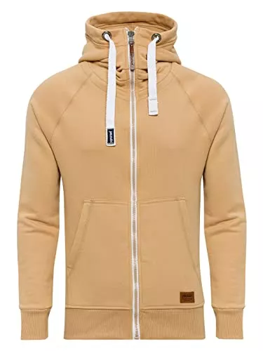 Yazubi Kapuzenpullover Yazubi Herren Sweatjacke Hoodie mit Reißverschluss Jacob