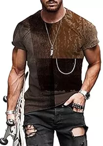 WINKEEY T-Shirts WINKEEY Herren Street T-Shirt Sommer Printed Top Lose Large Size Kurzarm