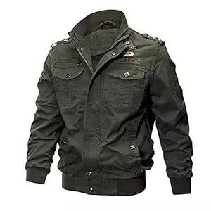 FBYDLL Jacken Pilot Jeansjacke Herren - Stickerei Trucker Cowboy Tops Mantel, Multicolor Slim Fit Western Style Jean Outwear, Button Down Mit Taschen Waschen Für Den Herbst Langarm Plus Größe M - 6XL
