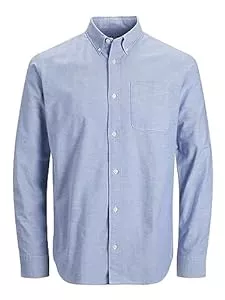 JACK & JONES Hemden JACK & JONES Male Hemd Bio-Baumwolle Oxford