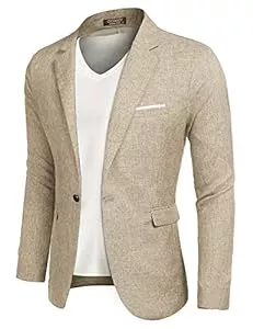 COOFANDY Blazer COOFANDY Herren Casual Sport Mäntel Leichter Anzug Blazer Jacken Ein Knopf