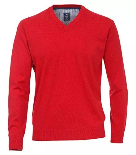 Redmond Pullover & Strickmode Redmond Herren Pullover unifarben Hoher Melange