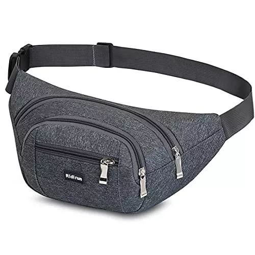 Ridirun Taschen & Rucksäcke Ridirun wasserdichte Bauchtasche Gürteltasche Hüfttasche für Damen und Herren, Reißverschluss Taschen Wandern Outdoor Sport Hüfttasche Urlaub Geld Pouch Pack