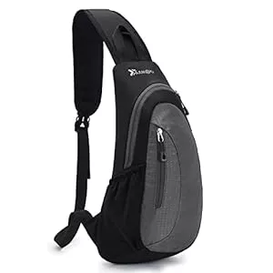 Larkumio Taschen & Rucksäcke Larkumio Sling Brusttasche Große Kapazität Wsserdicht, Nylongewebe Verstellbare Schultergurte Für Outdoor-Sportarten, Umhängetasche Herren