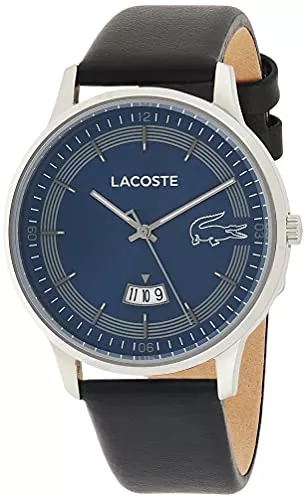 Lacoste Uhren Lacoste Analog Quarzuhr für Herren mit Schwarzes Lederarmband - 2011034