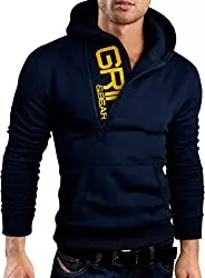 Grin&amp;Bear Kapuzenpullover Grin&amp;Bear Slim fit Halfzip Jacke Kapuze Hoodie Sweatshirt Kapuzenpullover