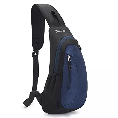 Larkumio Taschen & Rucksäcke Larkumio Sling Brusttasche Große Kapazität Wsserdicht, Nylongewebe Verstellbare Schultergurte Für Outdoor-Sportarten, Umhängetasche Herren