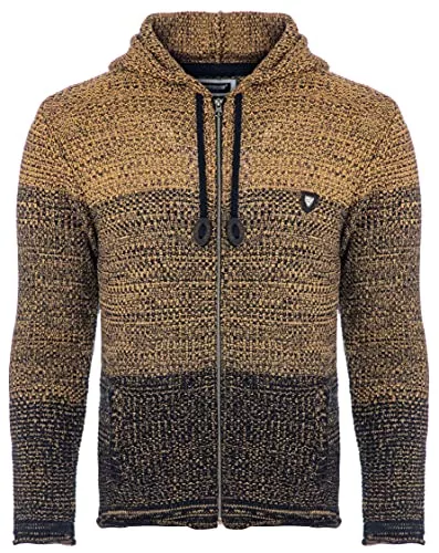 Carisma Strickjacken Carisma Herren Strickjacke für Winter und Übergang • Angenehme Männer Freizeit-Jacke mit Farbverlauf • Herren Zipper mit Seitentasche 7397