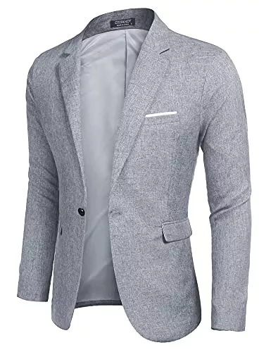 COOFANDY Blazer COOFANDY Sakko Herren Sportlich Regular Fit Männer Blazer Modern Freizeit Anzugjacke