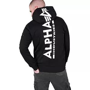 ALPHA INDUSTRIES Kapuzenpullover Alpha Industries Back Print Hoodie