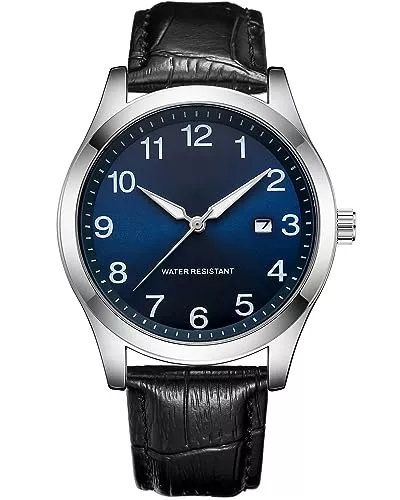 CIVO Uhren CIVO Uhren Herren Edelstahl Analog Armbanduhr Herren Wasserdicht Leuchtend Datum Herrenuhren Klassische Business Männer Quarzuhr Geschenke für Männer
