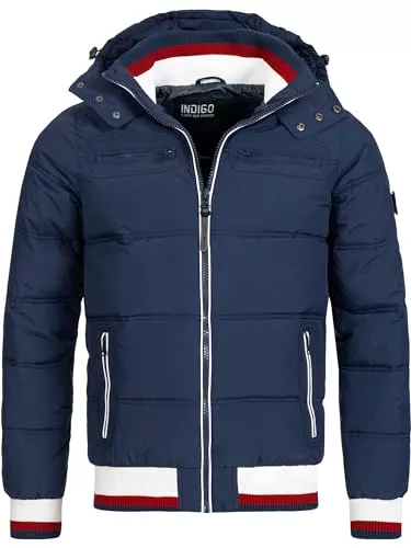 Indicode Jacken Indicode Herren Marlon Steppjacke in Daunenjacken-Optik | Winterjacke Übergangsjacke