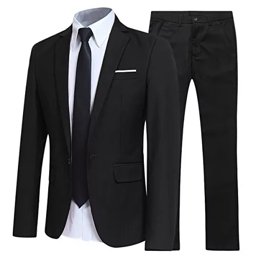 Allthemen Kostüme Allthemen Anzug Herren Anzüge Slim Fit 2 Teilig Business Herrenanzug Sakko Hose
