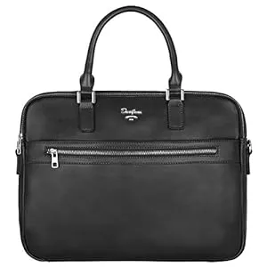 David Jones Taschen & Rucksäcke David Jones - Herren Aktentasche - Mann Business Tasche PU Leder Arbeitstasche - 15 Zoll Laptoptasche Große Umhängetasche - A4 Schultertasche Henkeltasche Handtasche Messenger Arbeit Büro