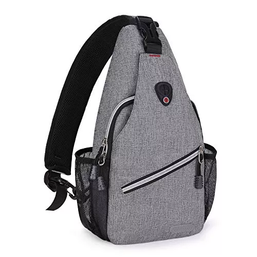 MOSISO Taschen & Rucksäcke MOSISO Mini Sling Bag Sling Rucksack, Klein Brusttasche Crossbody Bag Wandern Daypack Reisen Outdoor Freizeit Sporttasche One Shoulder Tasche für Herren & Damen