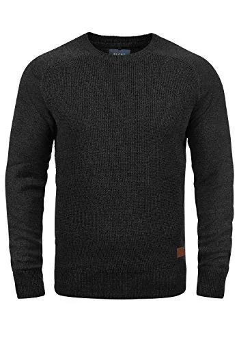 Blend Pullover & Strickmode Blend Gandolf Herren Strickpullover Feinstrick Pullover mit Rundhalsausschnitt