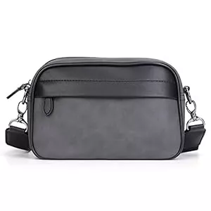 Umikk Taschen & Rucksäcke PU Umhängetasche Hohe Kapazität Tasche, Messenger Bags Schultertasche Herren, Umhängetasche für Herren mit Sport wasserdicht Freizeit Brusttasche,Gürteltasche Büro kleiner Rucksack,für Arbeit Reisen
