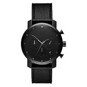 MVMT Uhren MVMT Herren Chronograph Quarz Armbanduhr mit Lederarmband D-MC02-BLBL