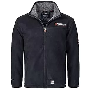 Geographical Norway Jacken Geographical Norway Herren Steppjacke Winterjacke - Gefütterter Warmer Anorak - Outdoor SKI Snowboard Jacke für den Winter/Herbst im Bundle mit UD Beanie