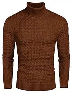 COOFANDY Pullover & Strickmode COOFANDY Pullover für Herren Rollkragenpullover Strickpullover Rollkragen Longsleeve Sweater Freizeit Männer Pullover Winter Warm Oberteile