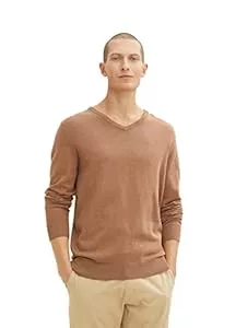 TOM TAILOR Pullover & Strickmode TOM TAILOR Herren Basic Strickpullover mit V-Ausschnitt