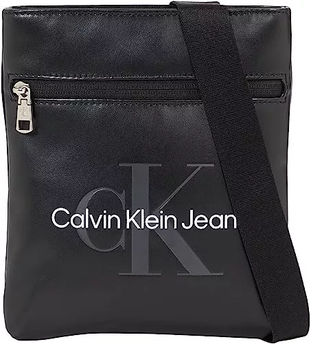 Calvin Klein Taschen & Rucksäcke Calvin Klein Jeans Herren Umhängetasche Monogram Soft Klein, Schwarz (Black), Onesize
