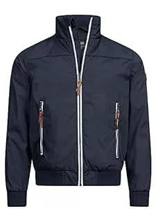 Indicode Jacken Indicode Herren Ivano Jacke mit Kragen und Reißverschluss | Männer Jacke Übergangsjacke