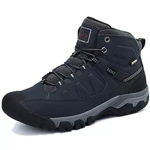 AX BOXING Stiefel AX BOXING Winterschuhe Herren Wanderschuhe Warm Gefüttert Wanderstiefel Winterstiefel Draussen Rutschfeste Schneestiefel Trekkingschuhe 41-46 EU