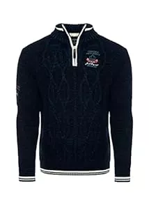 Carisma Pullover & Strickmode Carisma Strickpullover für Herren • Herren Troyer mit Stickerei • Angenehmer Regular Fit Pullover für Büro und Freizeit 7804