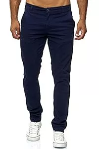 Elara Hosen Elara Herren Chino Hose Slim Fit Stretch Chunkyrayan