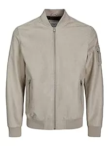 JACK & JONES Jacken JACK & JONES Herren Jjrocky Fs Bomber Lederjacke