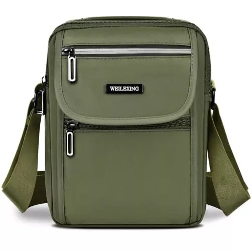 ENONEO Taschen & Rucksäcke ENONEO Umhängetasche Herren Kleine, Wasserdichte Herrentasche zum Umhängen Groß Kapazität Handy Schultertasche Messenger Bag mit Verstellbaren Schultergurten, Mehrere Fächer & Taschen, 27cm