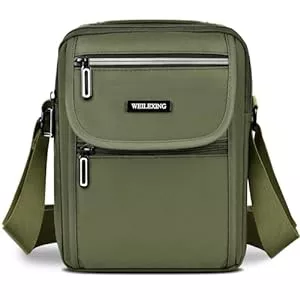 ENONEO Taschen & Rucksäcke ENONEO Umhängetasche Herren Kleine, Wasserdichte Herrentasche zum Umhängen Groß Kapazität Handy Schultertasche Messenger Bag mit Verstellbaren Schultergurten, Mehrere Fächer & Taschen, 27cm