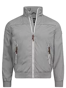 Indicode Jacken Indicode Herren Ivano Jacke mit Kragen und Reißverschluss | Männer Jacke Übergangsjacke