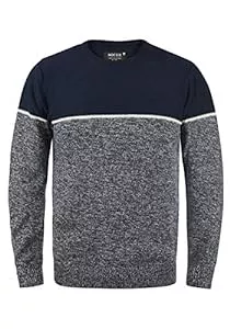 Indicode Pullover & Strickmode Indicode IDLynn Herren Strickpullover Feinstrick Pullover mit Rundhalsausschnitt