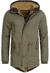 Indicode Jacken Indicode Herren Barge Winterjacke m. Kapuze &amp; Teddyfutter | Winterparka Herrenjacke Parka