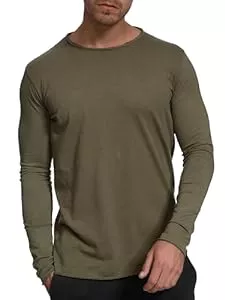 Indicode Langarmshirts Indicode Herren Willbur Longsleeve Langarmshirt aus Baumwolle | Langarm Longsleeve Shirt Männer