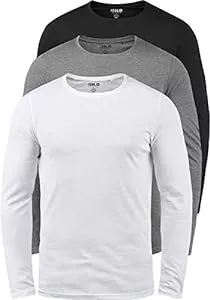 !Solid Langarmshirts !Solid SDBasal Herren Longsleeve Langarmshirt Shirt Basic mit Rundhalsausschnitt im 2er Pack oder 3er Pack