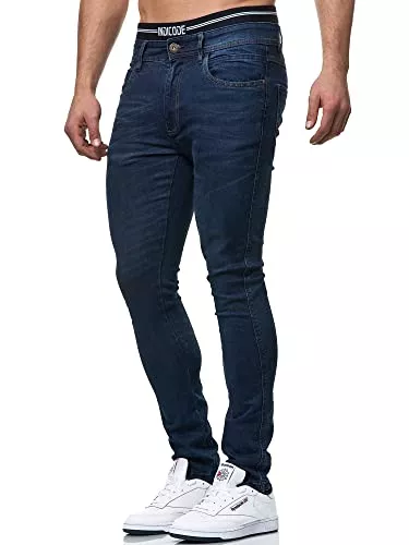 Indicode Jeans Indicode Herren Jake Jeanshose aus Baumwolle mit 5 Taschen | Super Stretch Herrenjeans Denim Jeans Hose Herrenhose Regular fit Freizeithose für Männer