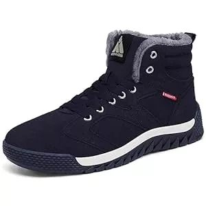 Mishansha Schuhe Mishansha Herren Winterschuhe Warm Gefüttert Schneestiefel Winter Outdoor Boots Winterstiefel, Gr 38-48 EU