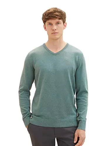 TOM TAILOR Pullover & Strickmode TOM TAILOR Herren Basic Strickpullover mit V-Ausschnitt