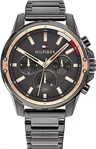 Tommy Hilfiger Uhren Tommy Hilfiger Multi Zifferblatt Quarz Uhr für Herren Edelstahlarmband