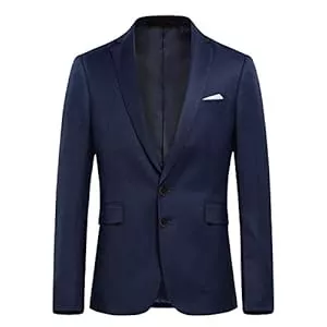 Allthemen Kostüme Allthemen Anzugjacke Herren Slim Fit Sakko Modern Blazer für Business Hochzeit Freizeit
