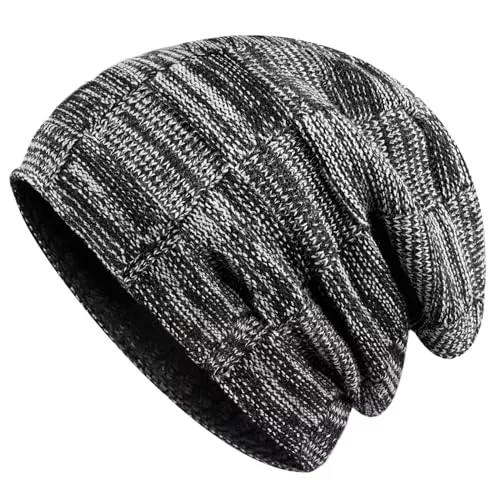 URECOVER Hüte & Mützen URECOVER Geschenke für Männer Wintermütze Herren Beanie - Vater Papa Männer Geschenke Weihnachten Mütze Herren Winter, Adventskalender 2023 Männer Strickmütze Herren Schwarz/Einheitsgröße
