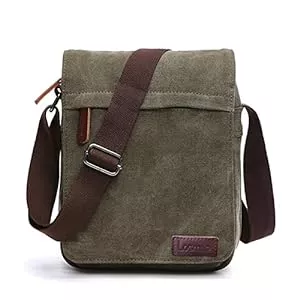 LOSMILE Taschen & Rucksäcke LOSMILE Herren Umhängetaschen, Leinwand Schultertaschen, Laptoptasche,Schulranzen, für Schule und Arbeits,für Männer und Frauen.