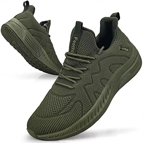 Feethit Sneaker & Sportschuhe Feethit Sneaker Herren Schuhe Sportschuhe Laufschuhe Turnschuhe Herren Tennis Fitness Jogging Walkingschuhe Leichtgewichts Atmungsaktiv Freizeit Straßenlaufschuhe Schlüpfen Schuhe