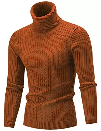 AIDEAONE Pullover & Strickmode AIDEAONE Herren Rollkragen Turtleneck Strickpullover Stehkragen Pullover Sweater Warme Basic Feinstrick Rollkragenpullover