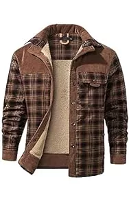 Mr.Stream Jacken Mr.Stream Herren Thermohemd Flanellhemd Winterjacke Fleecefutter schützendem Innenfutter Holzfällerhemd Arbeitshemd