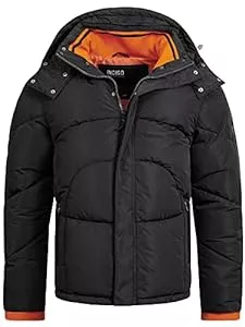 Indicode Jacken Indicode Herren Dunlap Winterjacke mit abnehmbarer Kapuze | Herrenjacke Steppjacke Männer