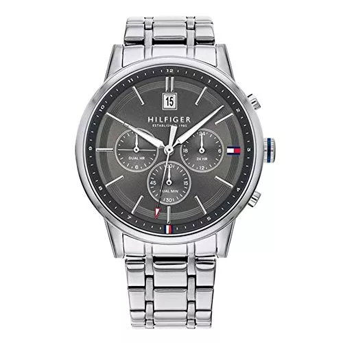 Tommy Hilfiger Uhren Tommy Hilfiger Multi Zifferblatt Quarz Uhr für Herren Edelstahlarmband